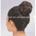 2014 bun clip in pontail fake synthetic bun hairpieces black color